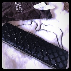 Badgley Mischka silk beaded clutch